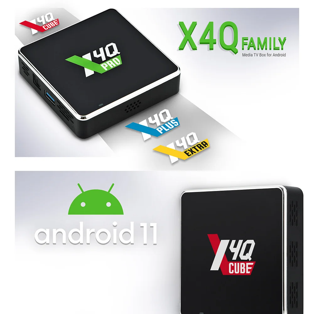 TV Box Android 11 Winevine L1 AV1 CEC HDR 4K Media Player 1000M BT For UGOOS X4Q Cube PRO Plus smart tv box tv box streaming media player