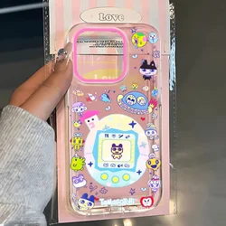 Kawaii Tamagotchi Game Phone Case - Clear TPU Cover for Reno6 5G (TTK - 300YJJ05012A1)