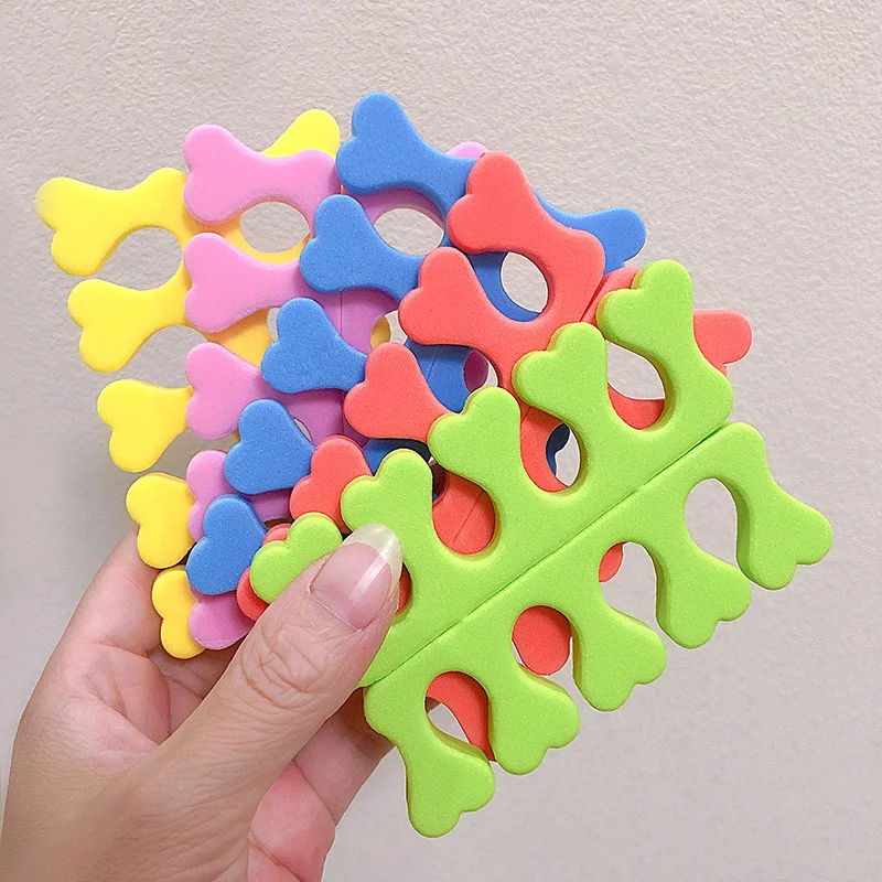 100pcs Pink Sponge Nail Art Tools-Finger & Toe Separators for Manicure & Pedicure Foot Care-Bulk