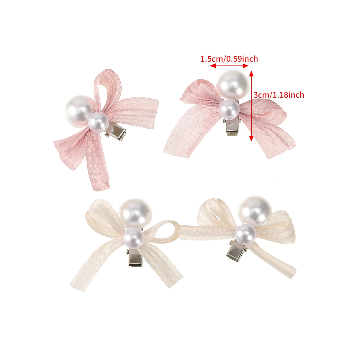 Summer Korean Hair Clip Girls Simple Bow Pearl Sweet Hairpin Bangs Clip Barrette Headwear For Women Fashion Hair Accessories