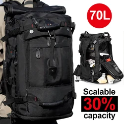 50L 70L Large Capacity Travel Backpack Luggage Sports Training Fitness Duffle Independent Shoes Storage Bag Laptop Business X929