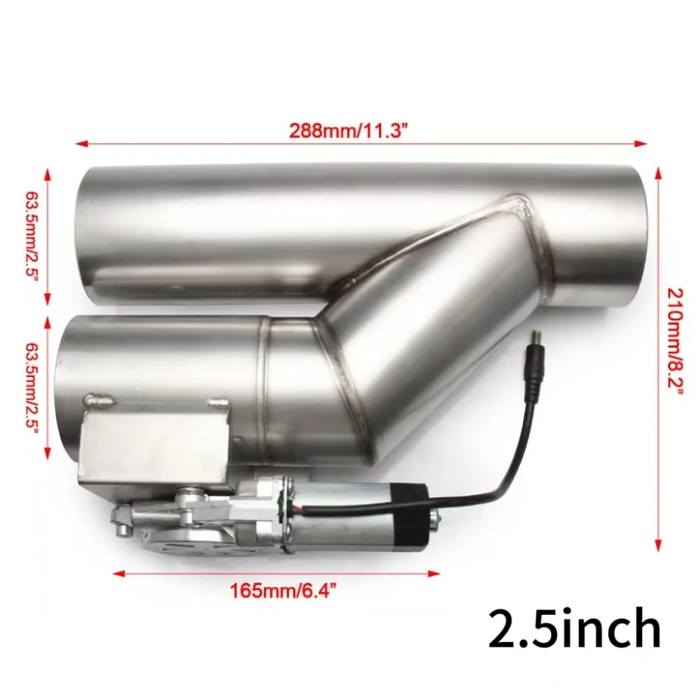 Stainless Steel Electrically Controlled Exhaust Pipe Single Valve System Variable Electrically Controlled Y-shaped Exhaust Valve