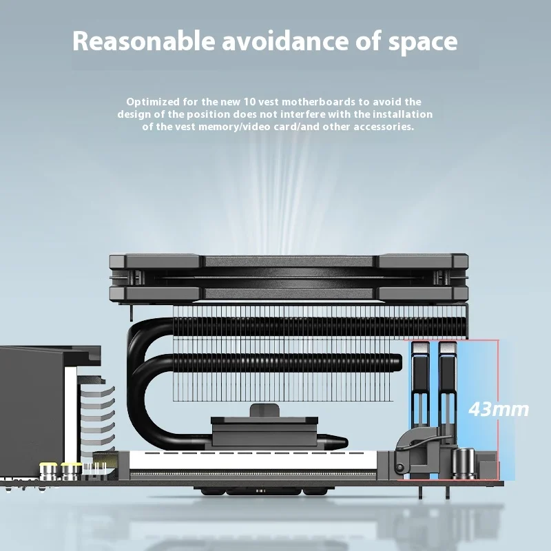 ID-COOLING IS-67-XT 67mm Low Profile Computer CPU Cooler Heatsink