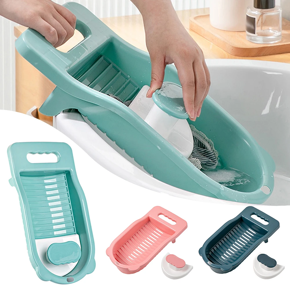 Mini Plastic Washboard Laundry With Scrub Grips Portable Scrub Board For Household Kids Adult Underwear Socks Laundr