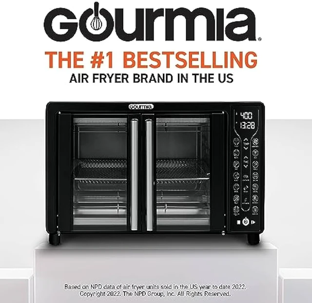 Gourmia Toaster Oven Air Fryer Combo 17 Cooking Presets 1700W French Door  Digital Air Fryer Oven 24L Capacity Accessories - AliExpress