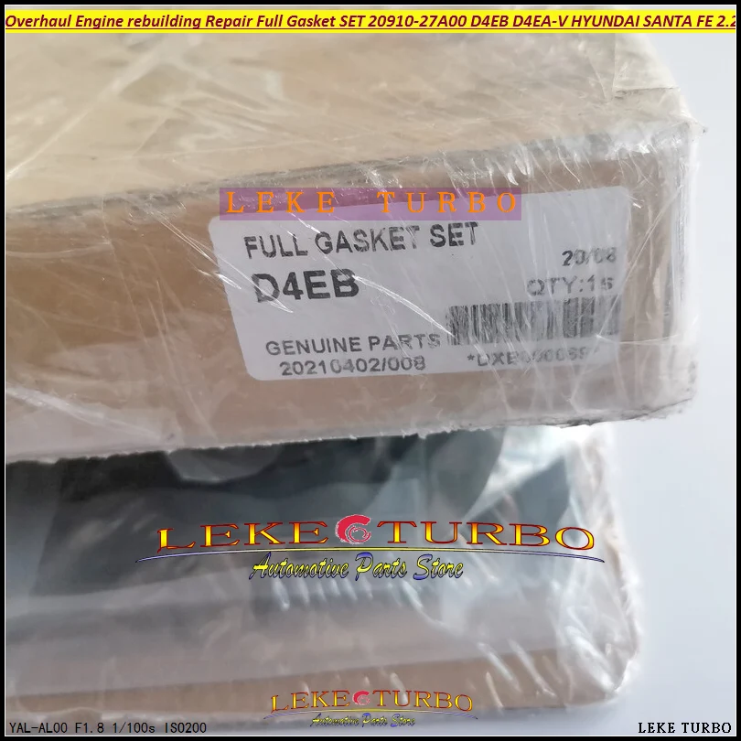 Overhaul Engine rebuilding Repair Gasket Set D4EB 20910-27F40 / D4EA 20910-27A00 For HYUNDAI SANTA FE 2.2 CRDI SONATA 4 Sportage