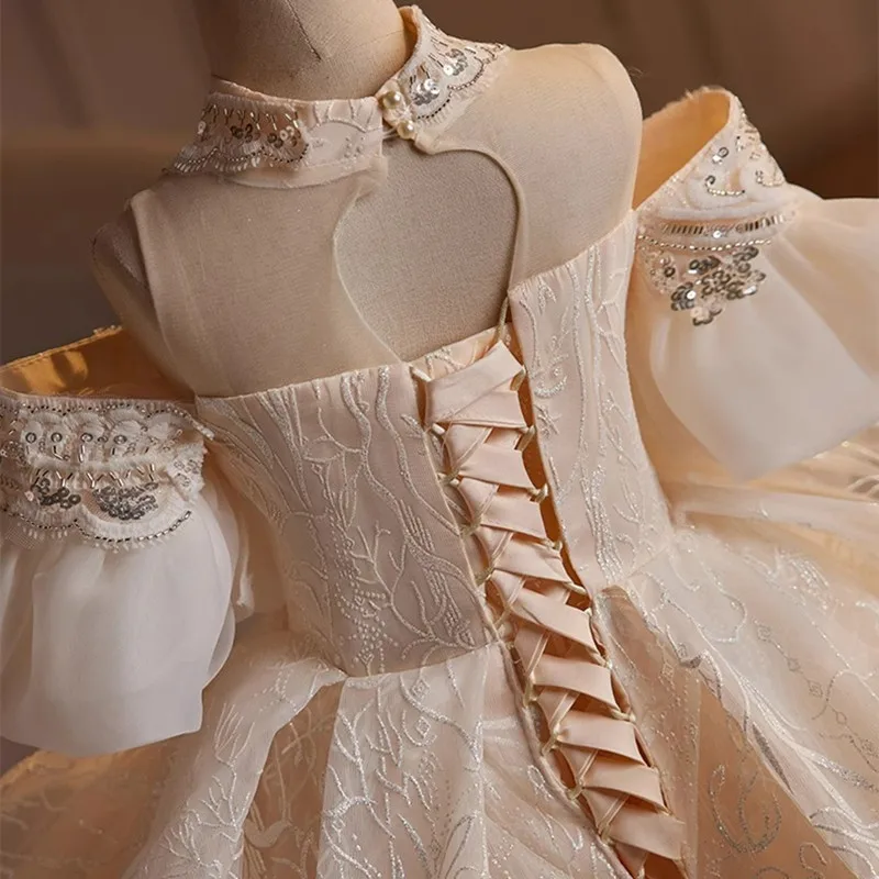 luxury childrens dresses Malyna Luxury Couture Flower Girl Dress