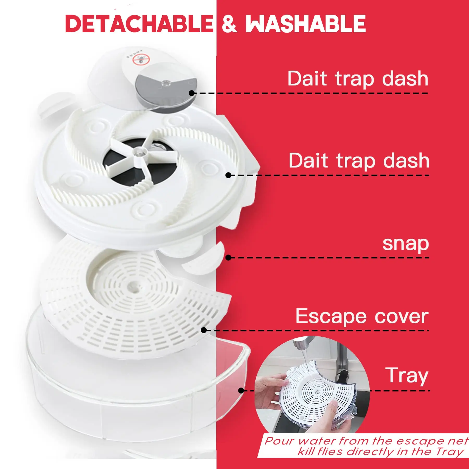 Electric Pest Killer USB Insect Pest Catcher Pest Reject Control Repeller Fly Trap Automatic Flycatcher Indoor Outdoor