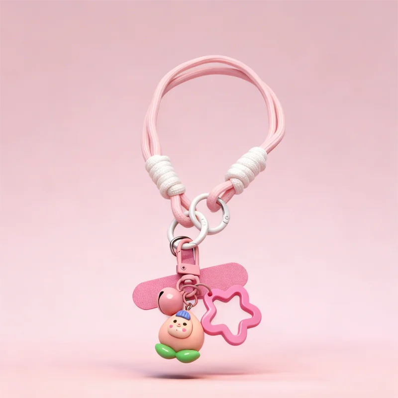 Colorful Cartoon Fruit Phone Case Chain with Anti-Lost Handheld Strap
