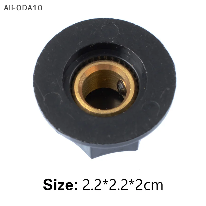 ODA10-Brass Plug-in Amplifier Adjustment Knob Cap B01 Rubber Wood Knob Instrument Instrument Cap Guitar Potentiometer