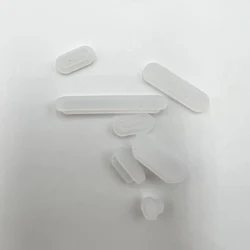 Universal Dust Plug Cover Set - 7-Piece Protective Kit - A3113 A2681 Air13.6 (Transparent)