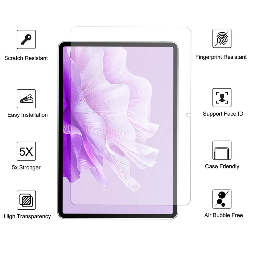 3-Pack Tempered Glass Screen Protector for 11.5 Tablets - HD Anti-Scratch Protective Film