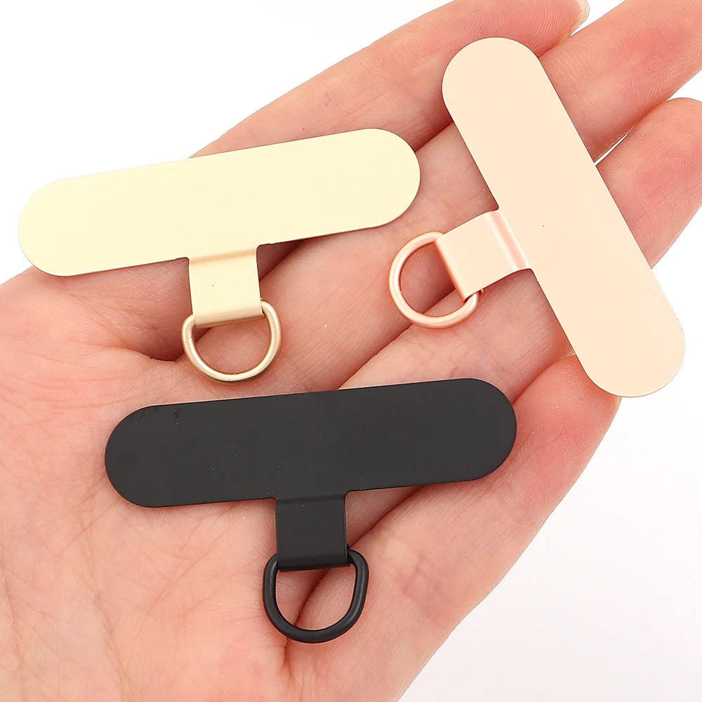 Premium Metal Phone Lanyard Straps - Ultra-Thin Stainless Steel Tether Tabs, Set of 5