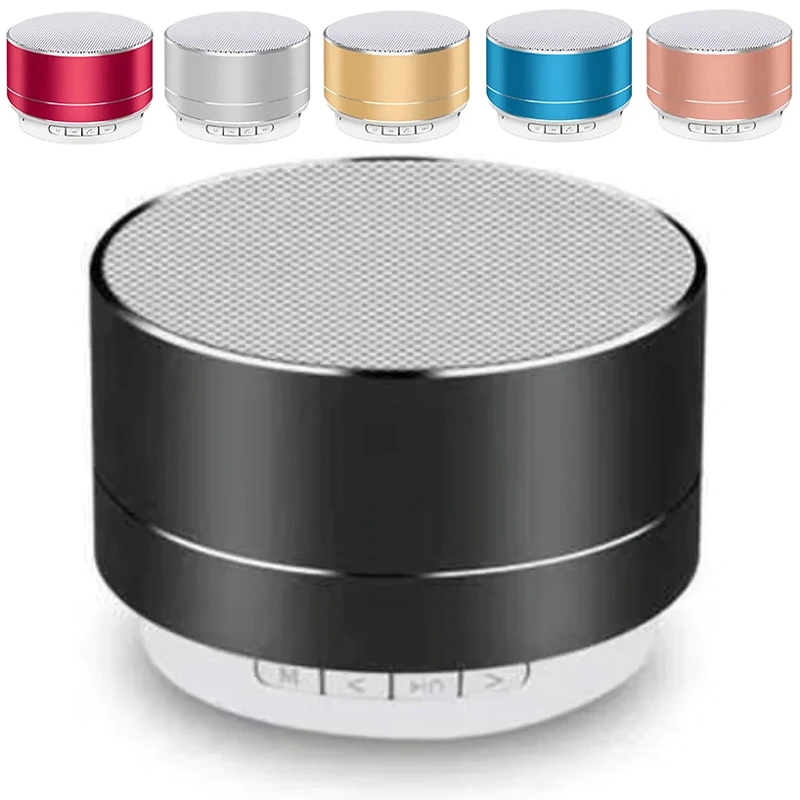 Wireless Aluminum Bluetooth Speaker with Colorful LED Light