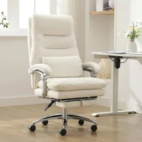 Office Chair with Foot Rest-High Back Executive Chair with Padded Linkage Armrests,Reclining Desk Chairs with Wheels,Comfy Chair 1