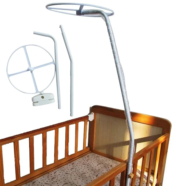 Support universel de filet de berceau anti-moustiques pour lit de bébé, dôme de lit pour bébé et enfant en bas âge, Support de lit amovible 3