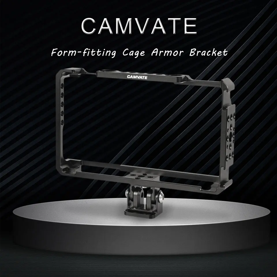 6" Monitor Cage Bracket For FeelWorld LUT6 & LUTS6 With 3/8" Arri Locating Holes