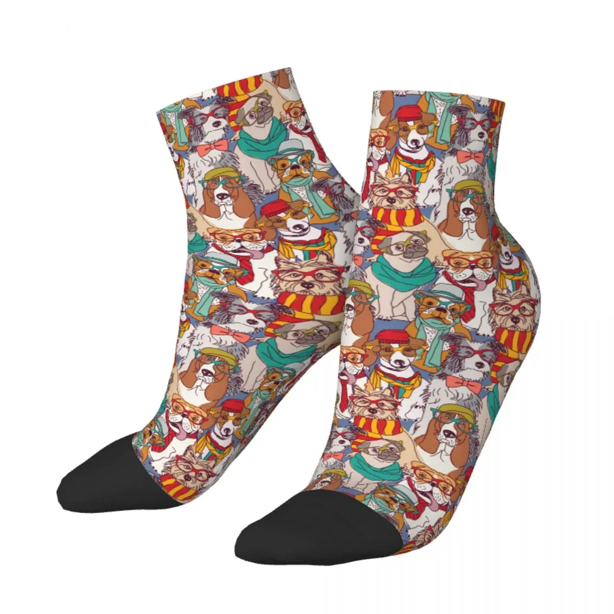 

Christmas Dachshund Puppy Dog Socks Short Unique Casual Breatheable Adult Ankle Socks
