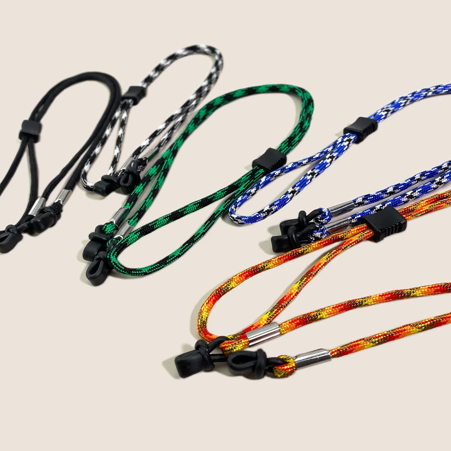Bergsteigen Sieben-kern Regenschirm Seil Multi-farbe Anti-slip Hängenden Hals Gläser Seil Schnalle Einstellbare Sport Sonnenbrille seil – Detail 3