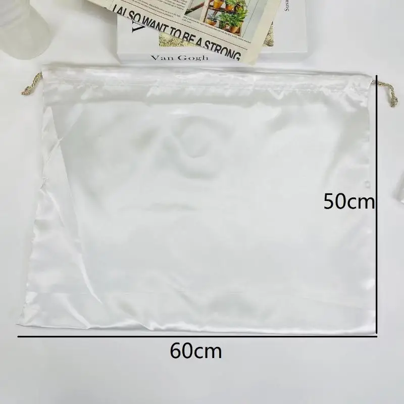 Luxurious Silk Dustproof Drawstring Travel Pouches