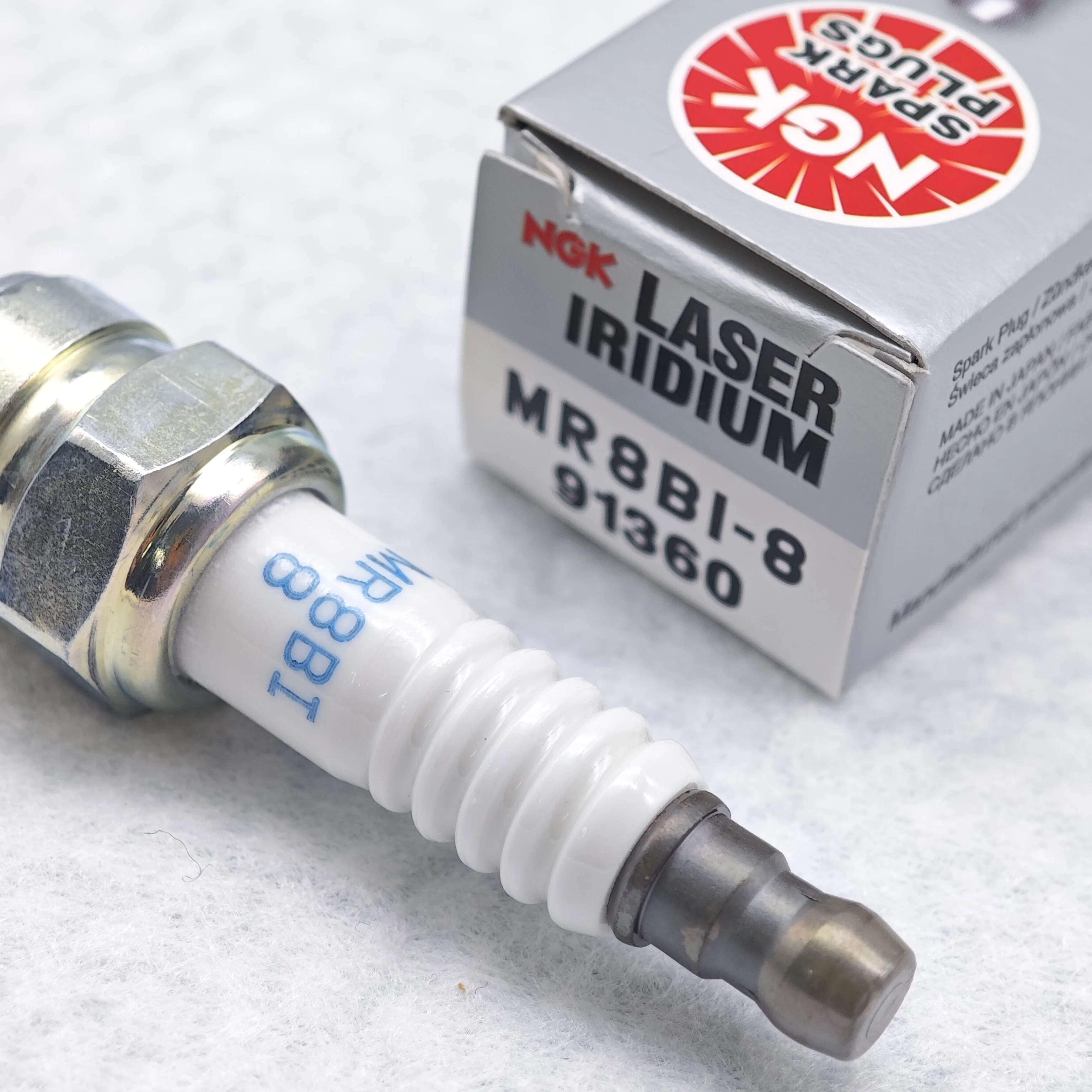 1pcs Original NGK Laser Iridium Spark Plug MR8BI-8 91360 MR7BI-8