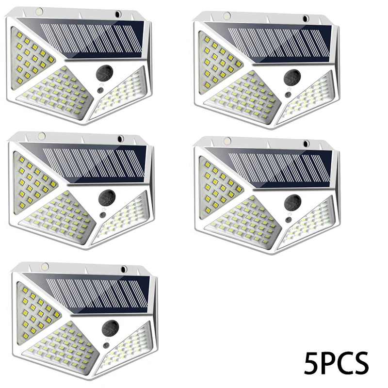 solar torch lights New Solar Lights Outdoor 100 LED/3 Modes 270° Lighting Angle Solar Motion Sensor Outdoor Light IP65 Waterproof Wall Lamp solar powered street lights Solar Lamps