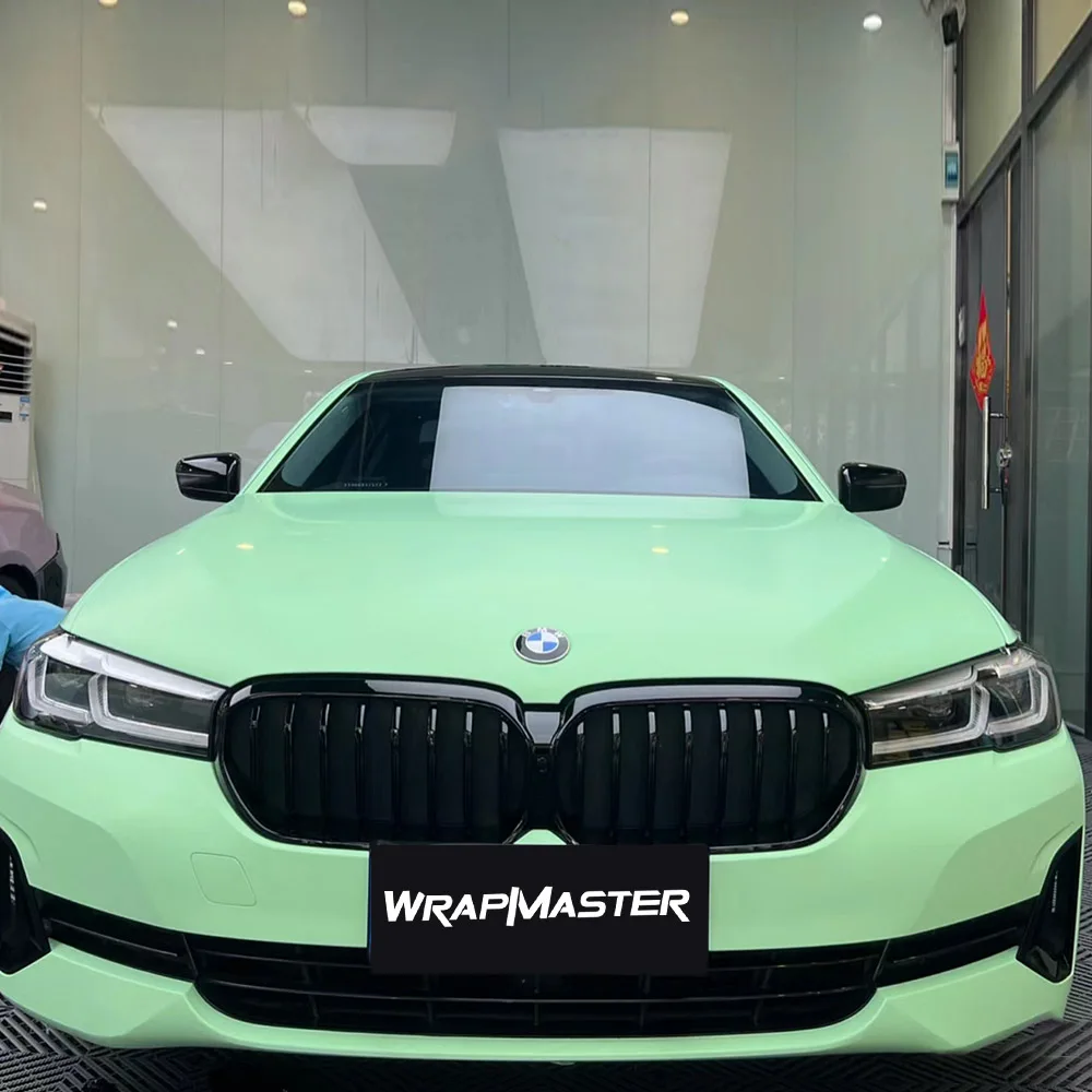 

1.52x18m 5x59ft/Roll Ultra Matte Light Lime Green Vinyl Car Wrap Highest quality vinyl car flim