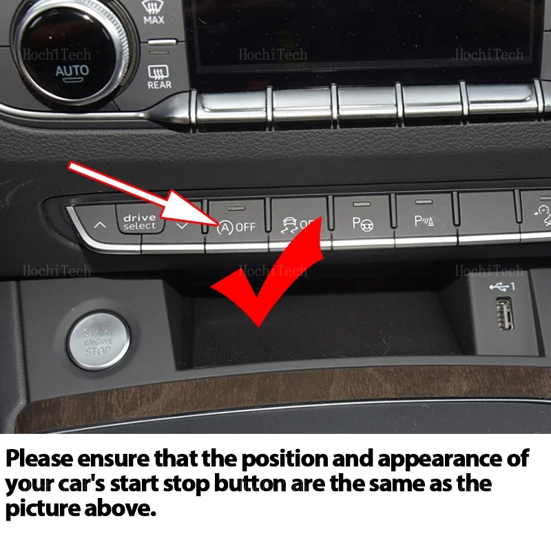 Auto avvio automatico e arresto motore Off sensore di controllo dispositivo Auto Stop Canceller per Audi Q5 Q 5 FY 80A 2018-2024 - immagine 2