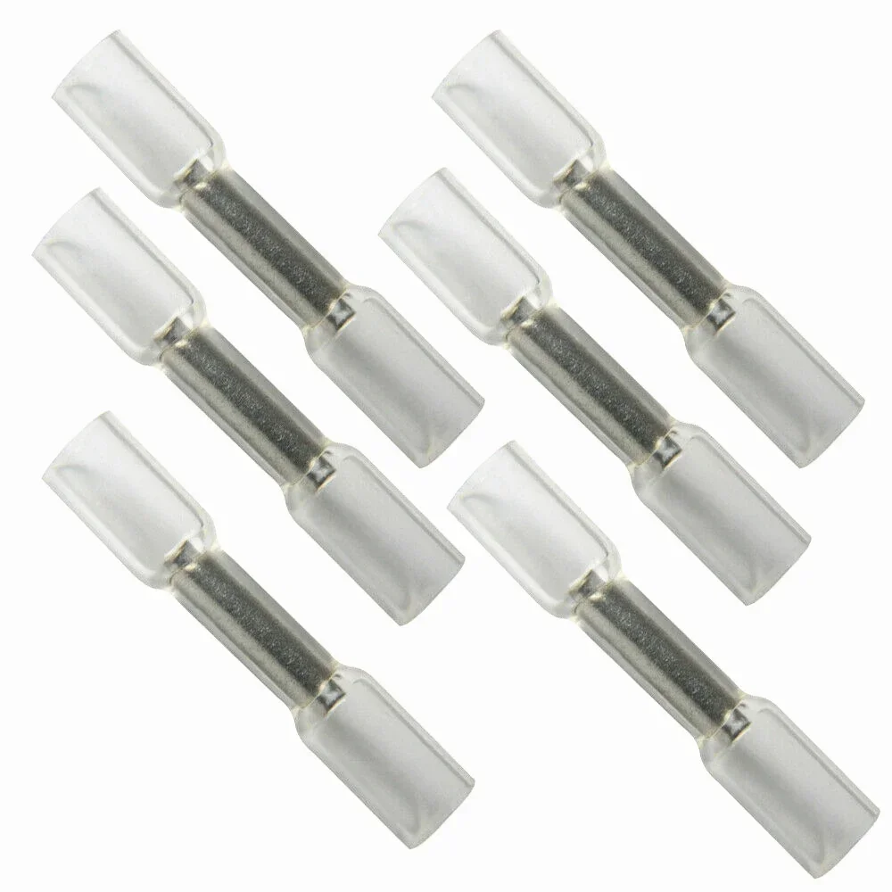 

100/50PCS 26-24AWG Heat Shrink Seal Butt Connectors Waterproof Insulated Electrical Wire Splice/Crimp Terminals