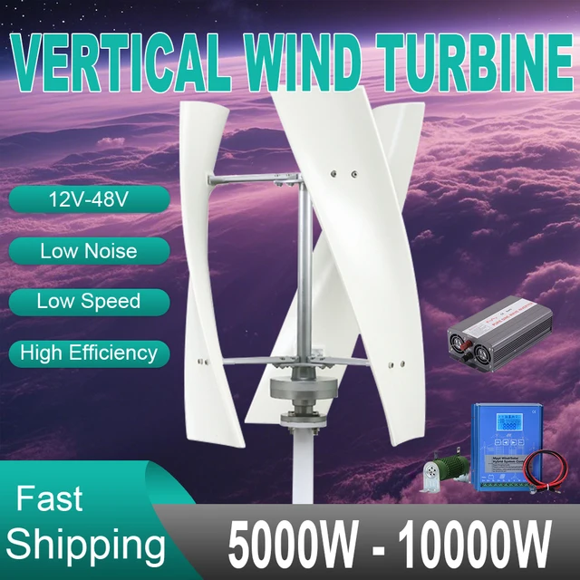 โปแลนด์โกดัง 8000W กังหันลม 12v 24V 48V เพลาแนวตั้งเครื่องกําเนิดไฟฟ้ากังหันลมพลังงานที่แข็งแกร่งสําหรับความเร็วลมต่ําการทํางาน 1