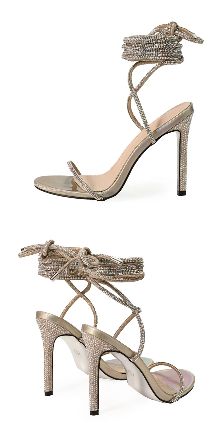 Лето 2024, серебристые, золотые женские сандалии, модные женские