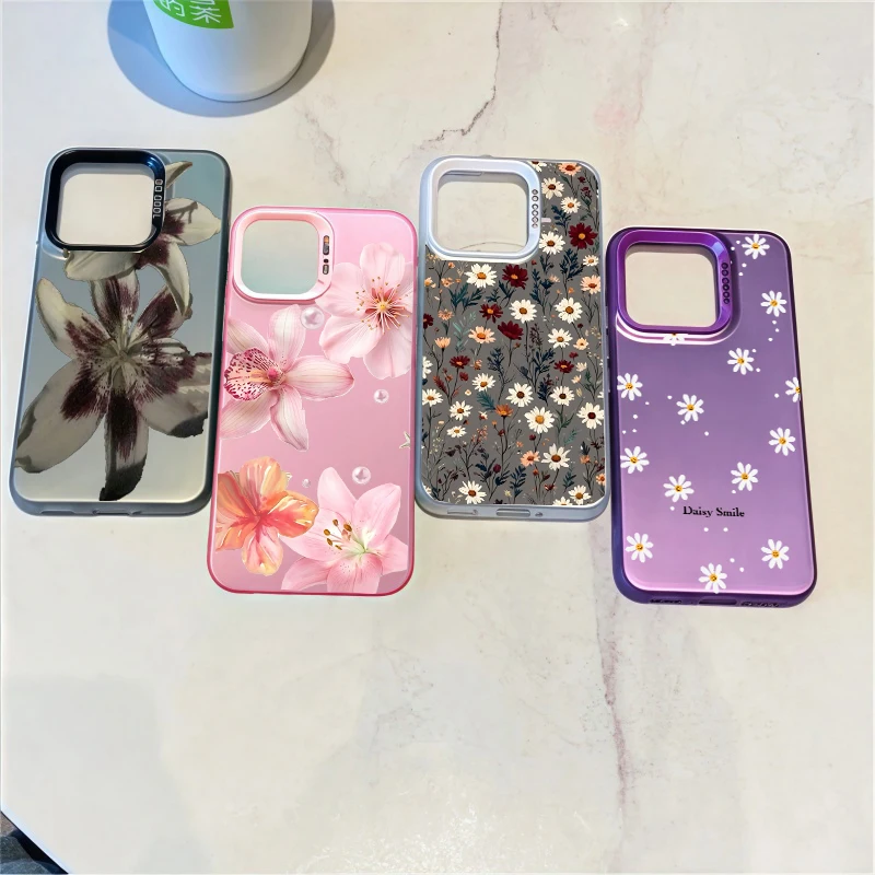 Lily Daisy Flower Design Phone Case