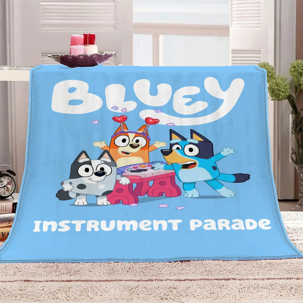 Microfiber Blanket Picnic Blanket for Sofas B-bluey Microfiber Bedding Designer Throw Blanket King Size Fluffy Soft Blankets and Throws Cobija Sofa