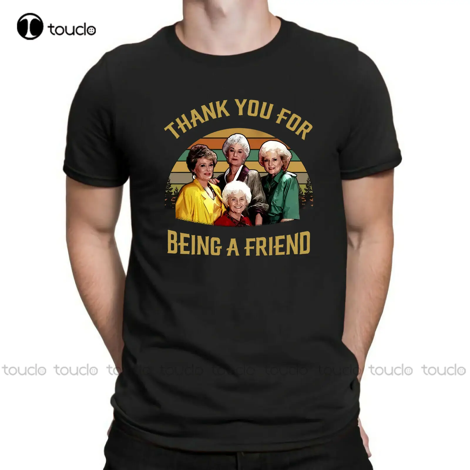 

The Golden Girls Thank You for Being A Friend Vintage Retro Design Men's T-shirt Custom aldult Teen unisex fashion funny new