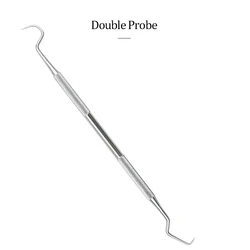 Professional Stainless Steel Dental Care Kit with Mirror and Dual Probe (Double head)