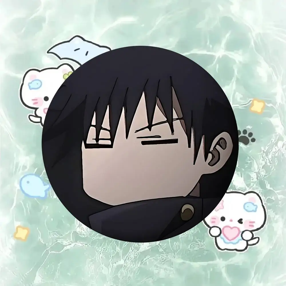Anime Fushiguro Megumi Abzeichen Kreative Weißblech Taste Pins Brosche Kreative Zitate Kleidung Rucksack Schmuck Geschenk Für Kinder Freunde – Detail 4
