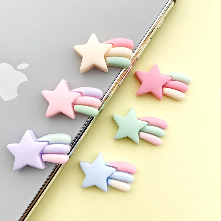 

10pcs Mini Kawaii Cartoon Star Resin Flat Back Cabochons Scrapbook Diy Party Hairpin Accessories Home Decoration Craft