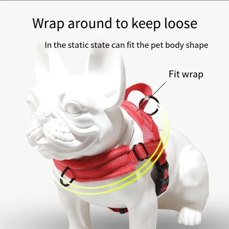 

Reflective Chest Harness with Leash Pet Supplies Vest Leash Dog Leash Dog Harness Pet Accessories Dog Accessories for Small Dogs