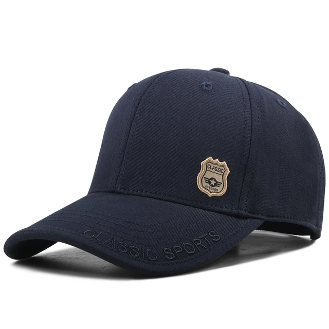 Men's Cotton Snapback Hat Curved Peak Baseball Cap - Image 4