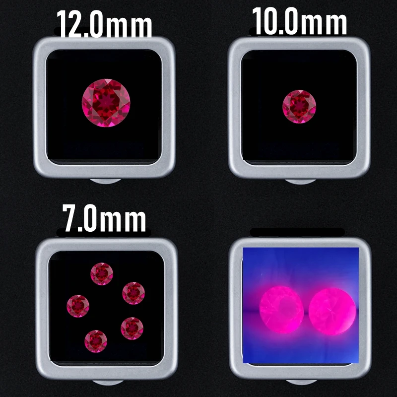 Hochwertige Taubenblut-Rote Laborgezüchtete Rubine Lose Edelsteine für DIY Schmuckherstellung – Detail 7