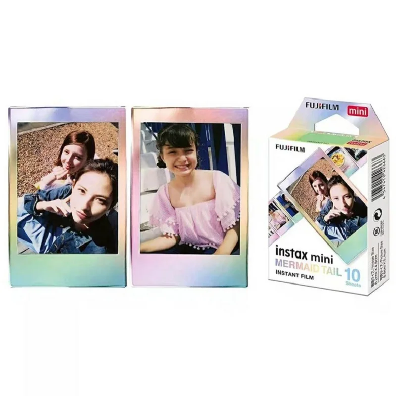 Original Fujifilm Instax Mini MERMAID TAIL Film Instax Mini 12 / 11 Film For Fuji Mini 7s 25s 26 70 90 Instant Camera SP-1 SP-2