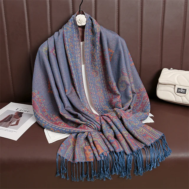 Seta Sciarpa E Scialle Maschera Mare Sciarpa Scialle Pashmina In