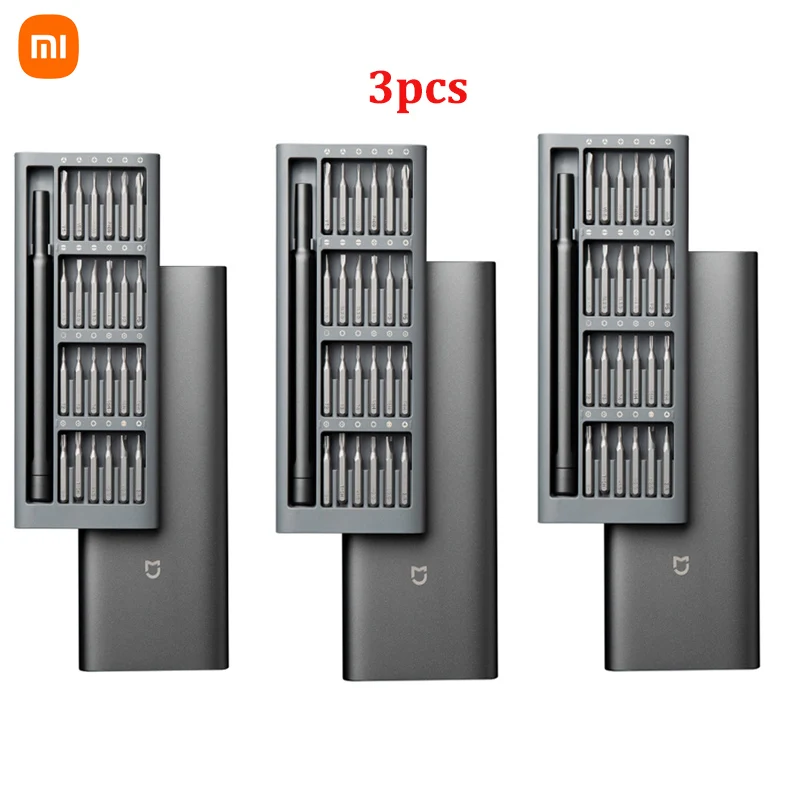 2021 Original Xiaomi Daily Use Screwdriver Kit 24 Precision Magnetic Bits Alluminum Box DIY Screw Driver Set For Smart home 