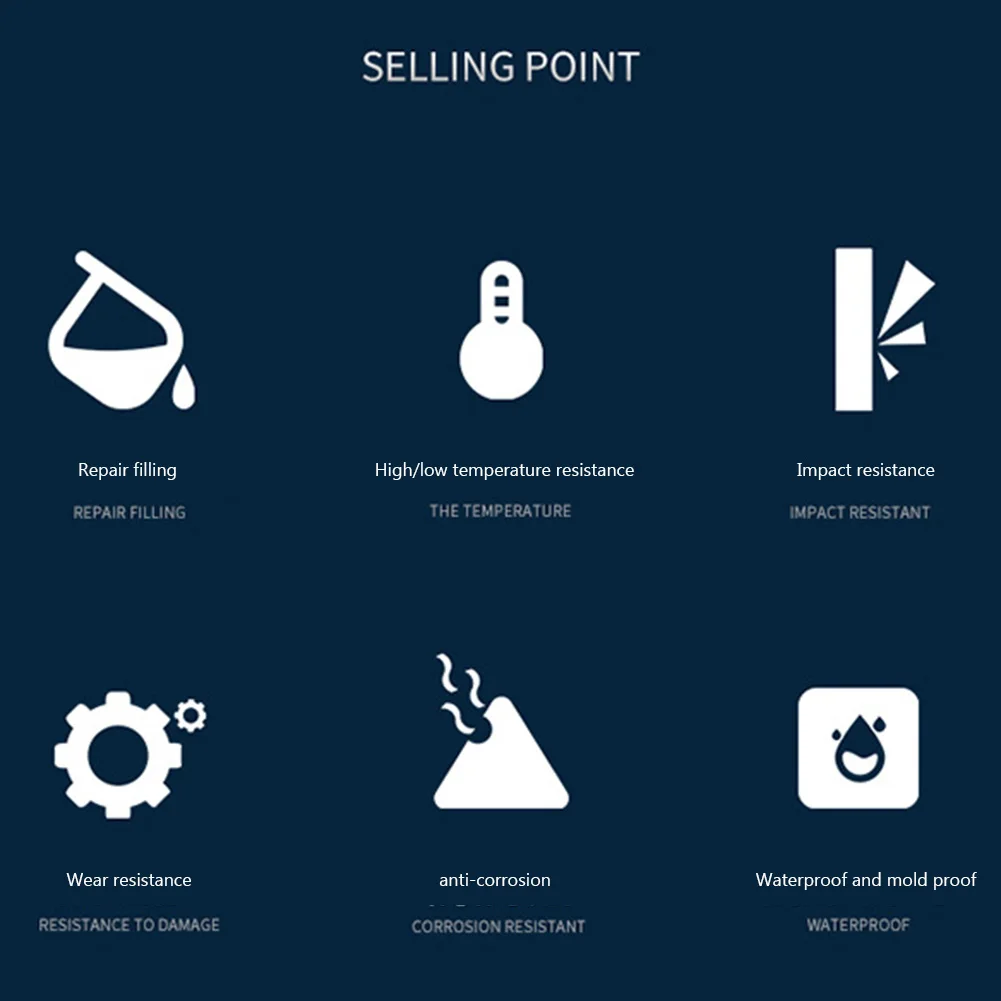 Welding Glue Corrosion Preventive Casting Repair Glue Heat Resistance Quick Drying Waterproof Industrial Casting Agent Tool