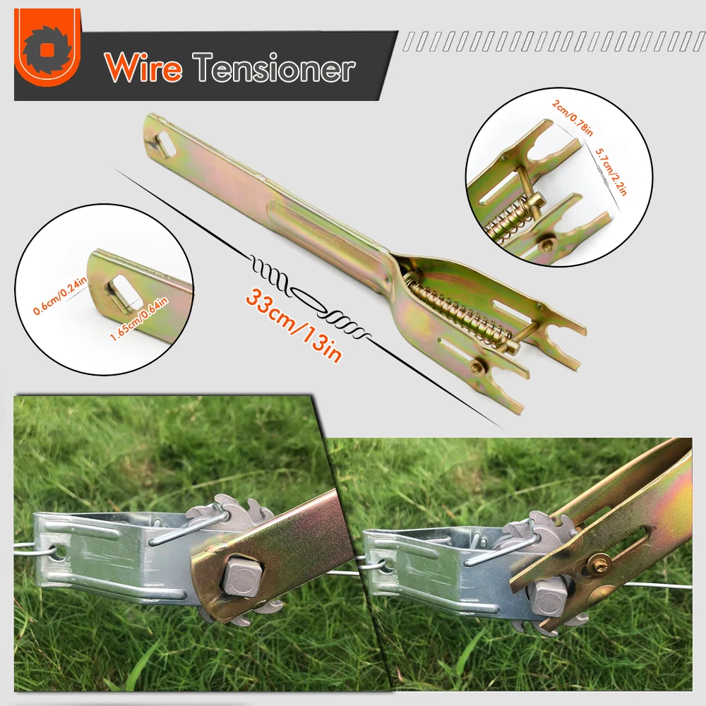 Heavy Duty Repair Fence Tensioner Garden Wire Strainer Practical Aluminum Alloy Gardening Tools 4