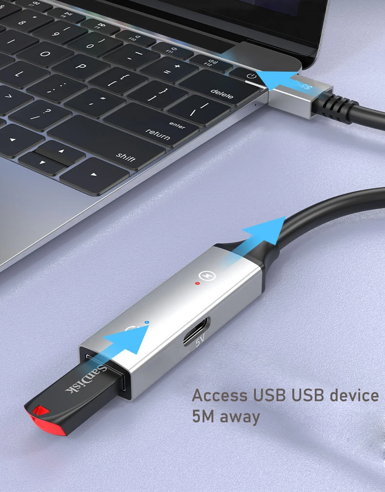 5M/10M USB 3.0 활성 연장 케이블(부스터 포함) 활성 USB 3.0 연장 케이블 USB 3.0 연장 코드 남성-여성