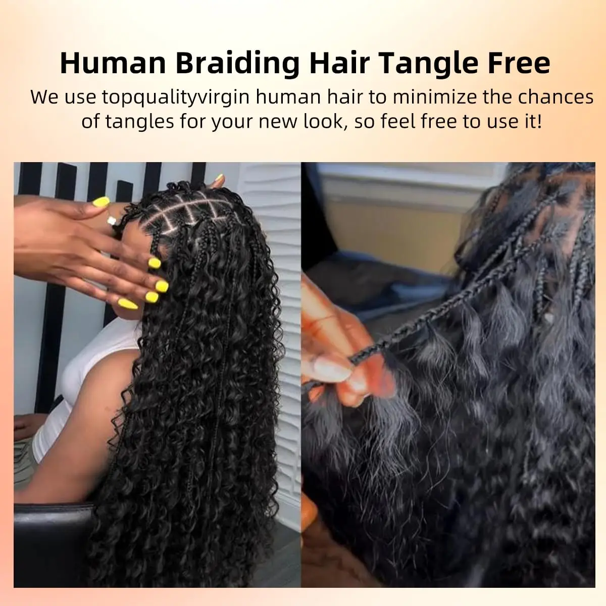 Human Braiding Hair Bulk for Boho Braids Burmese Curly Boho Hair for Braiding Knotless Burmese Curly Bulk Hair Extension No Weft 5
