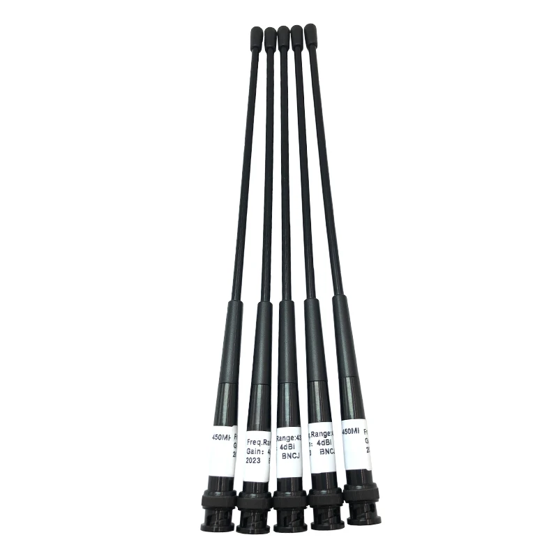 5Pcs Whip Antenna 430-450Mhz Bnc Port 4Dbi Per Sokk-Ia Per Top-Con Per South Trimble Tutte Le Marche Topying Gps Rtk Total Station