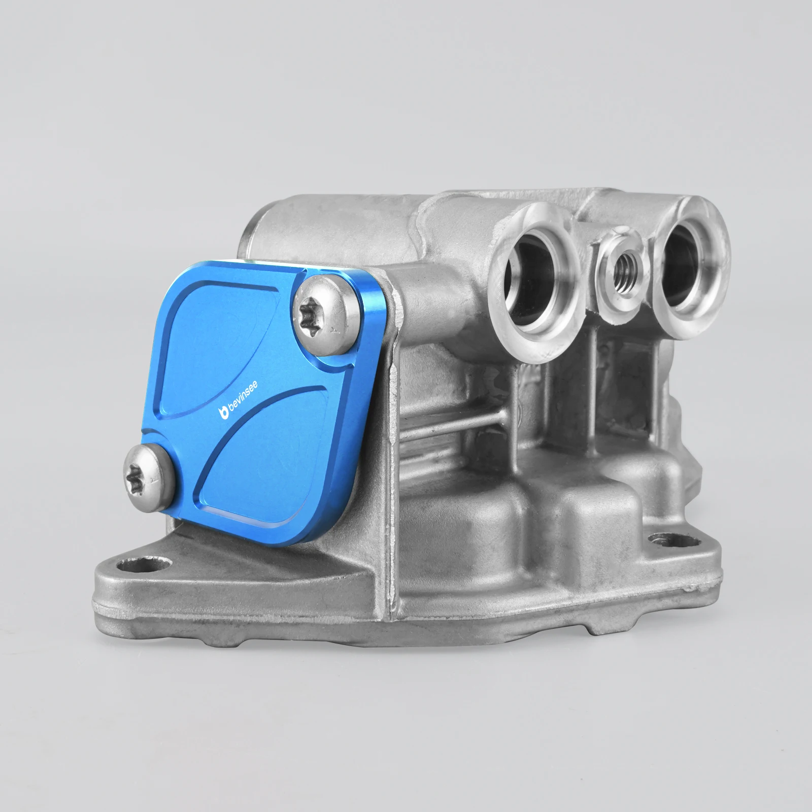 BEVINSEE Aluminium Thermostatgehäuse-Abdeckung für BMW E90 E91 E92 E93 F30 F34 F31 335i, F10 F11 F07 E60 E61 535i, F32 F33 F36 435i – Detail 3