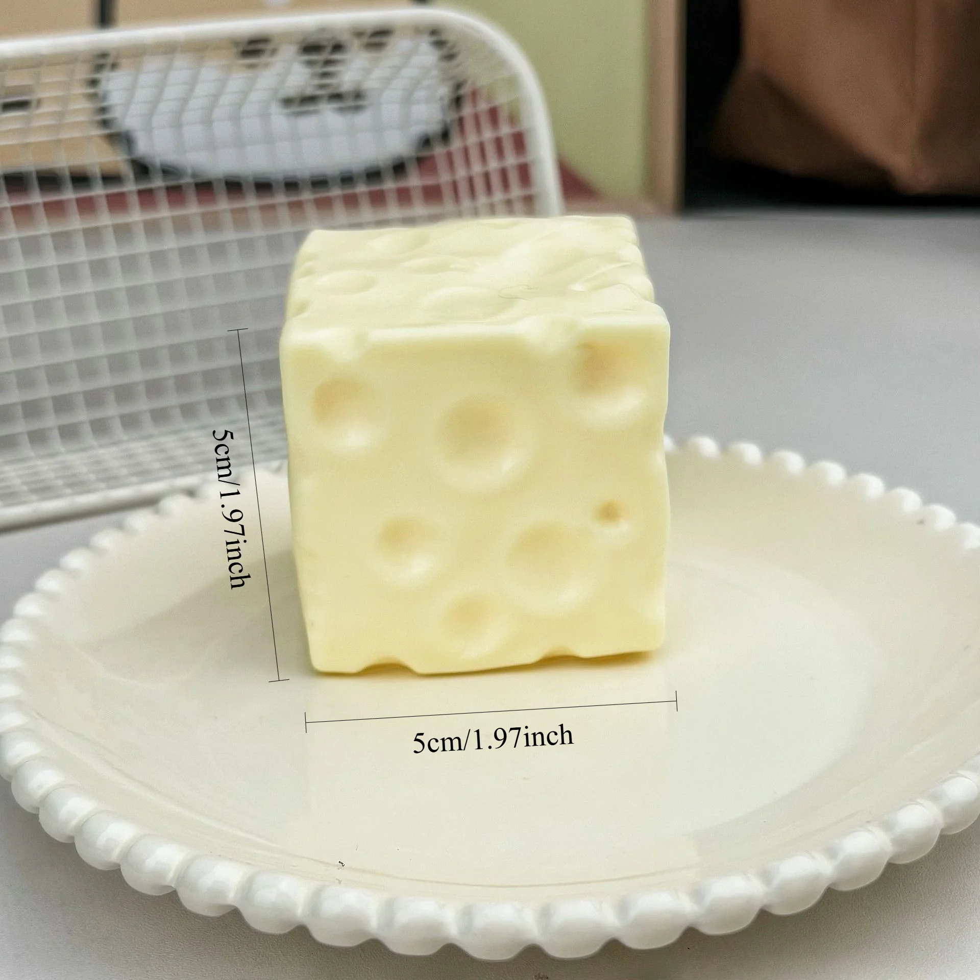 Cheese Squishy Slow Rising Stress Relief Toy for Adults - Fun Party Favor Gift